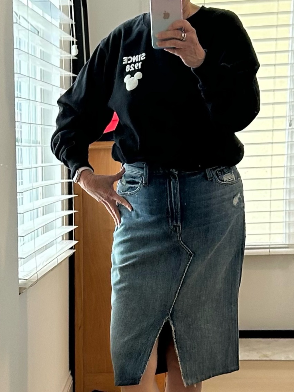 Midi Denim Skirt 28